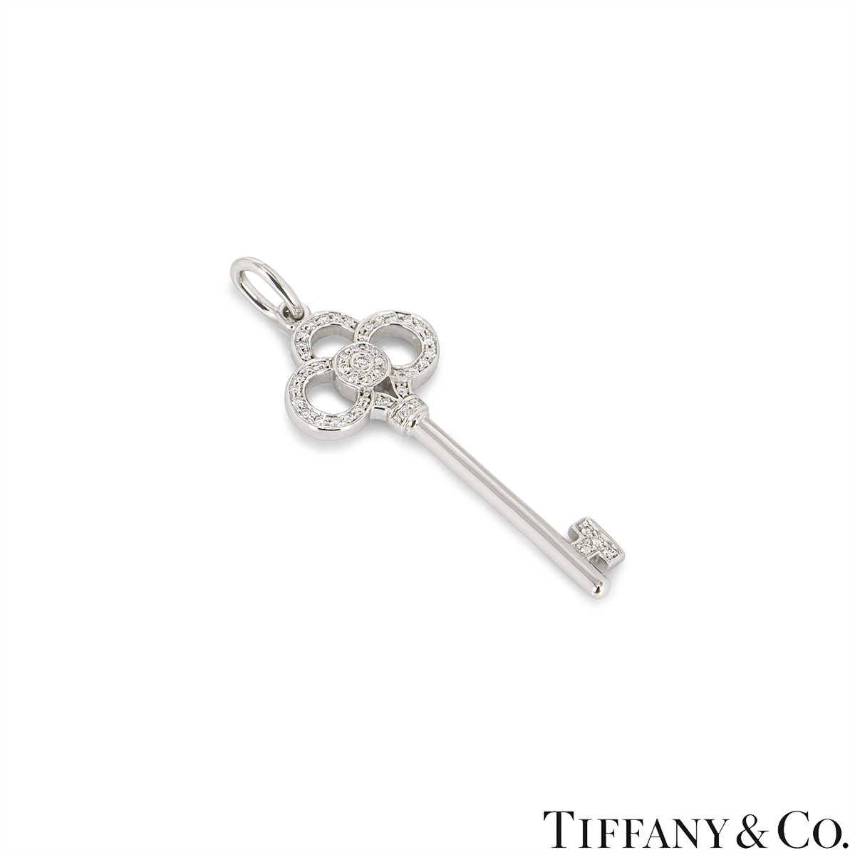 Tiffany Keys Crown Key in Yellow Gold with Diamonds, 1.5